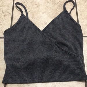 Gray Crop top
